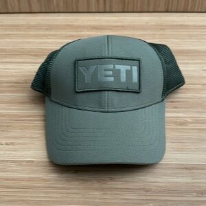 Yeti green mesh trucker hat